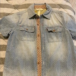 Matilda Jane Denim Button Down, Boys Size 8